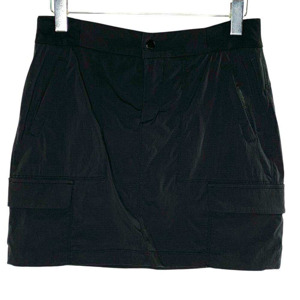 Athleta 8 Womens Oasis Skort Black Performance Tennis Golf Pull On